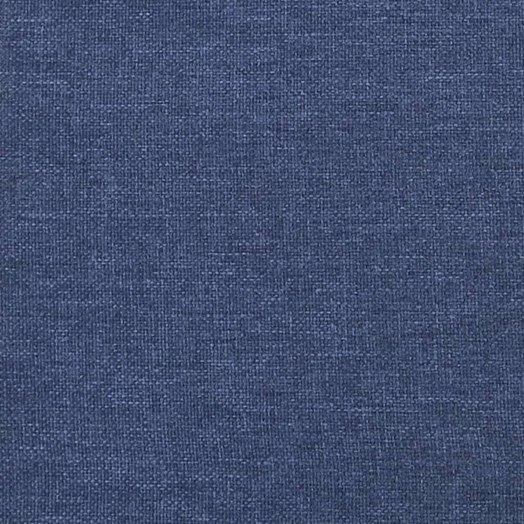 vidaXL Lovos rėmas, mėlynos spalvos, 100x200 cm, audinys