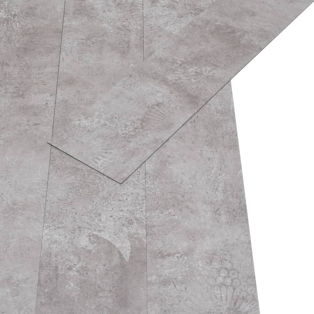 vidaXL Grindų plokštės, žemės pilkos, PVC, 5,21m², 2mm