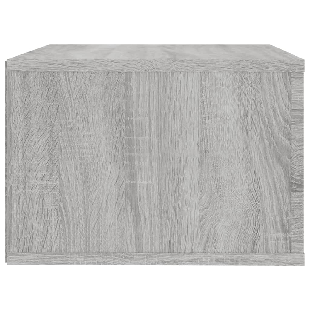 vidaXL Sieninė naktinė spintelė, pilka ąžuolo, 50x36x25cm