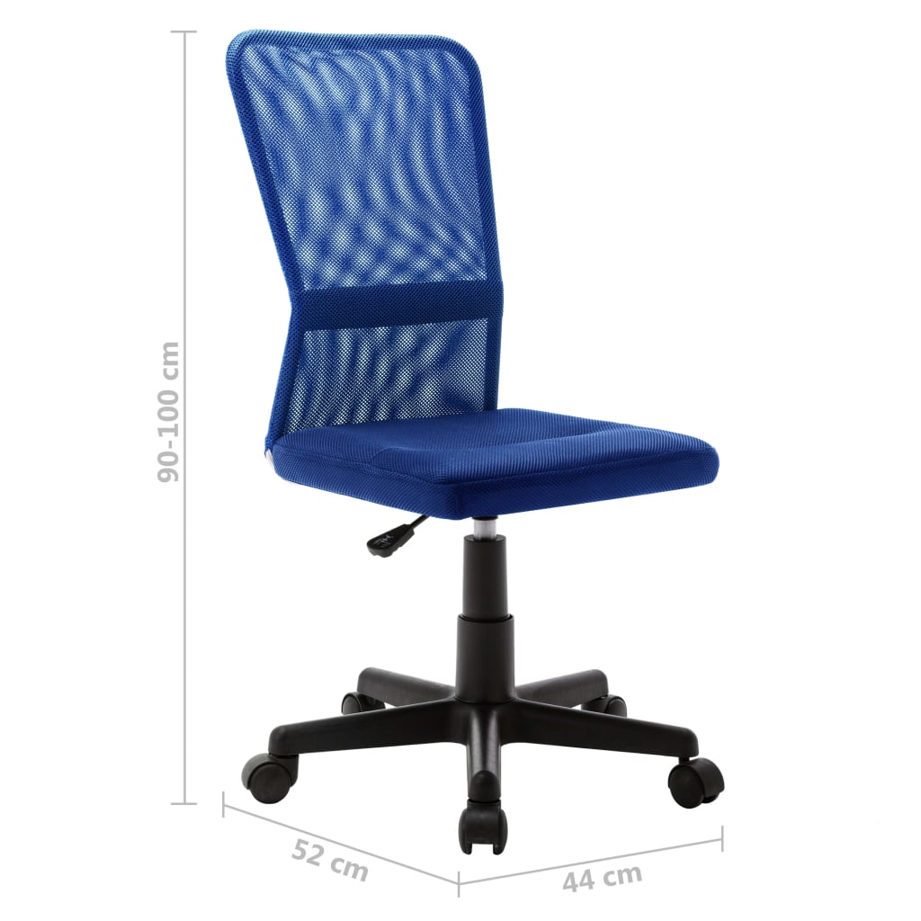 vidaXL Biuro kėdė, mėlynos spalvos, 44x52x100cm, tinklinis audinys