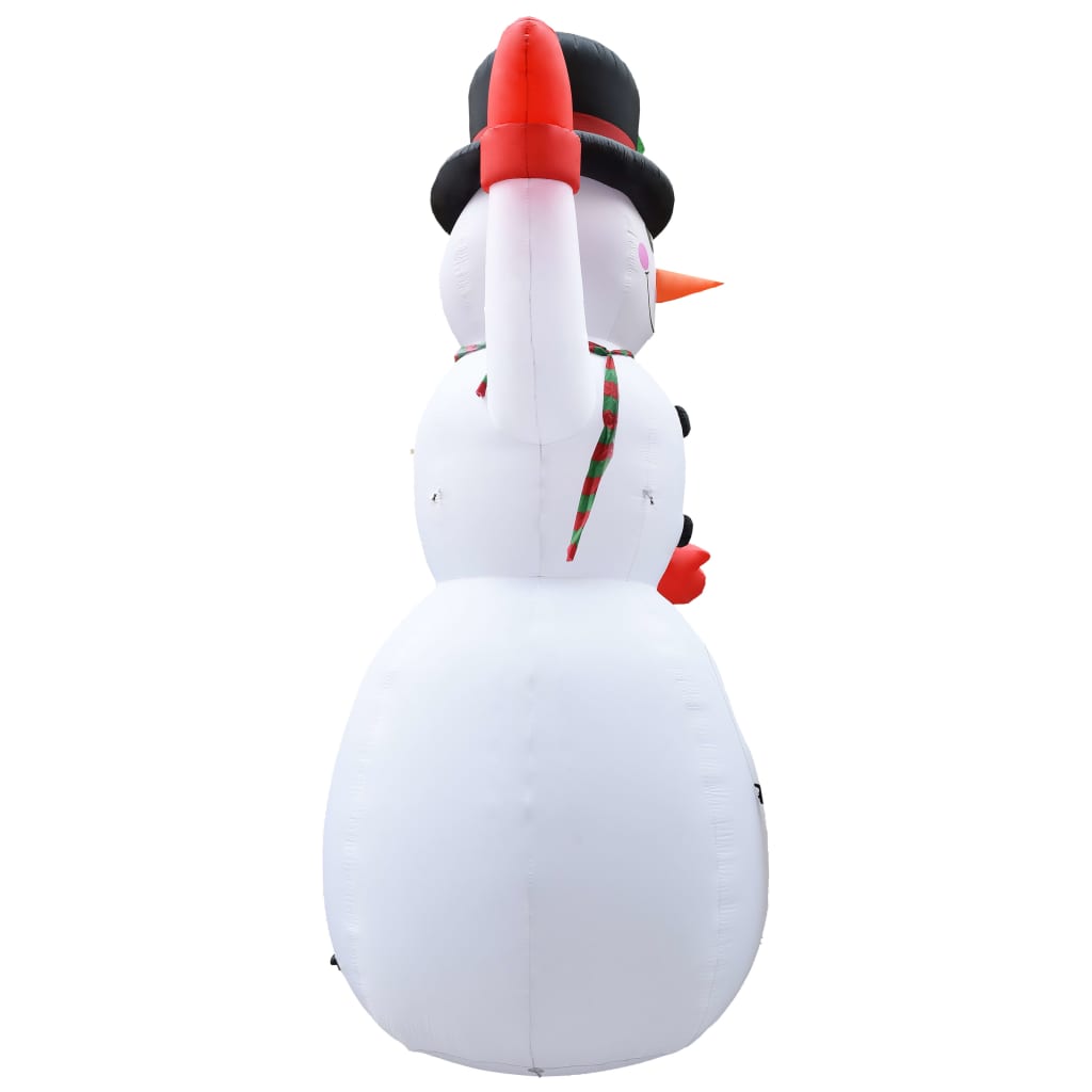 vidaXL Pripučiamas kalėdinis sniego senis su LED, 600cm, IP44, XXL