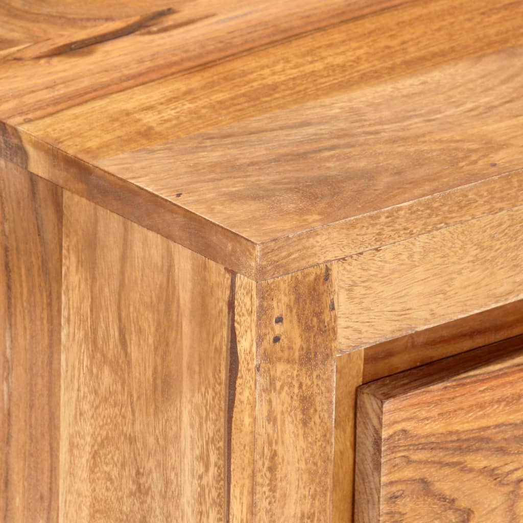 vidaXL Spintelė su stalčiais, 60x33x75cm, akacijos medienos masyvas
