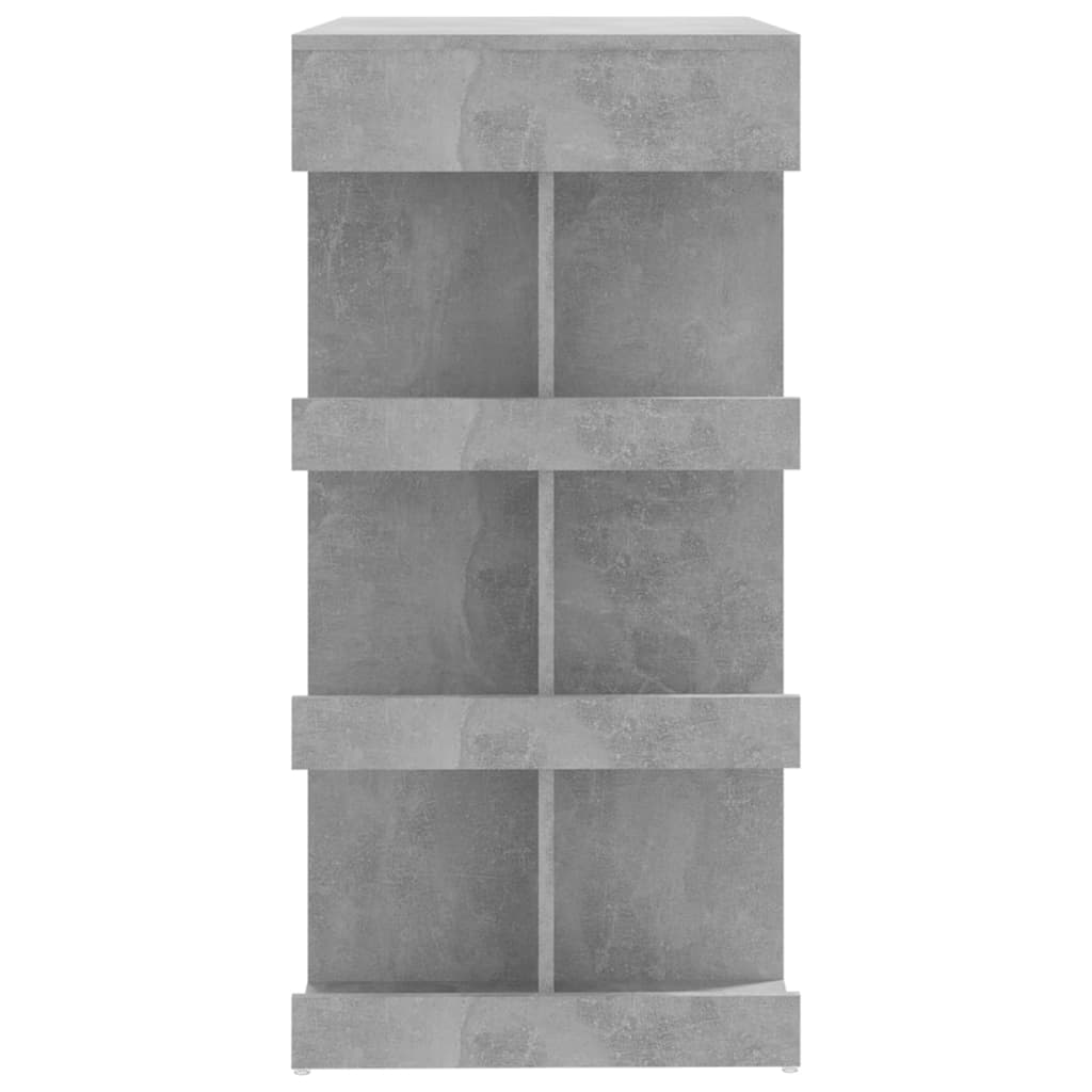 vidaXL Baro stalas su lentyna, betono pilkas, 100x50x101,5cm, MDP
