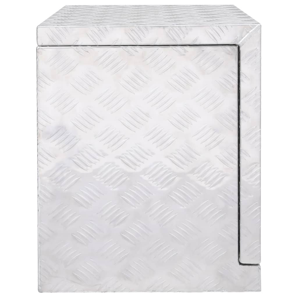 vidaXL Aliuminio dėžė, sidabrinės spalvos, 62x40x50cm