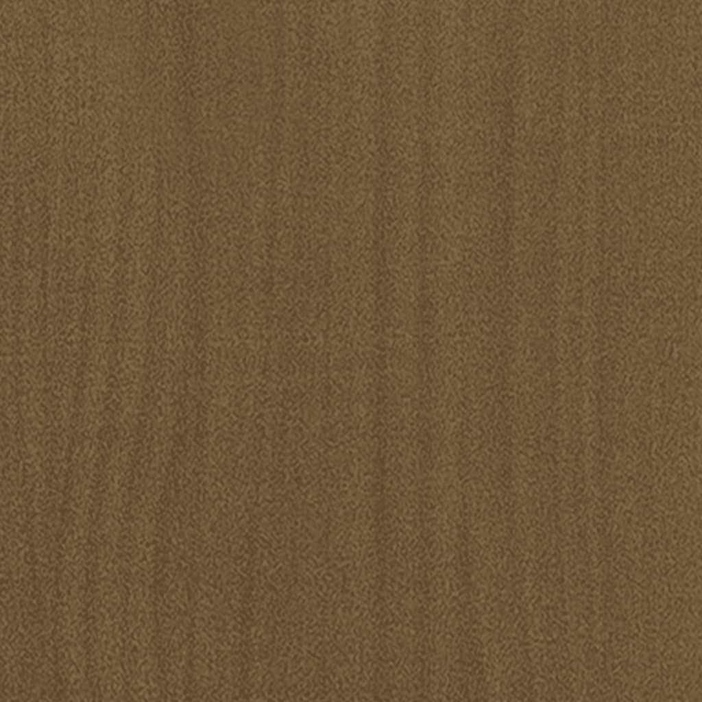 vidaXL Lovos rėmas, medaus rudos spalvos, 140x200cm, pušies masyvas