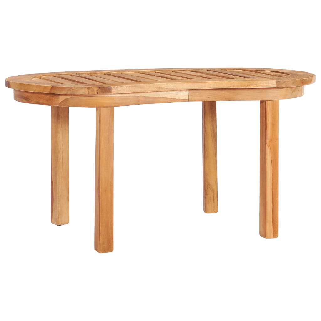 vidaXL Kavos staliukas, 90x50x45 cm, tikmedžio medienos masyvas