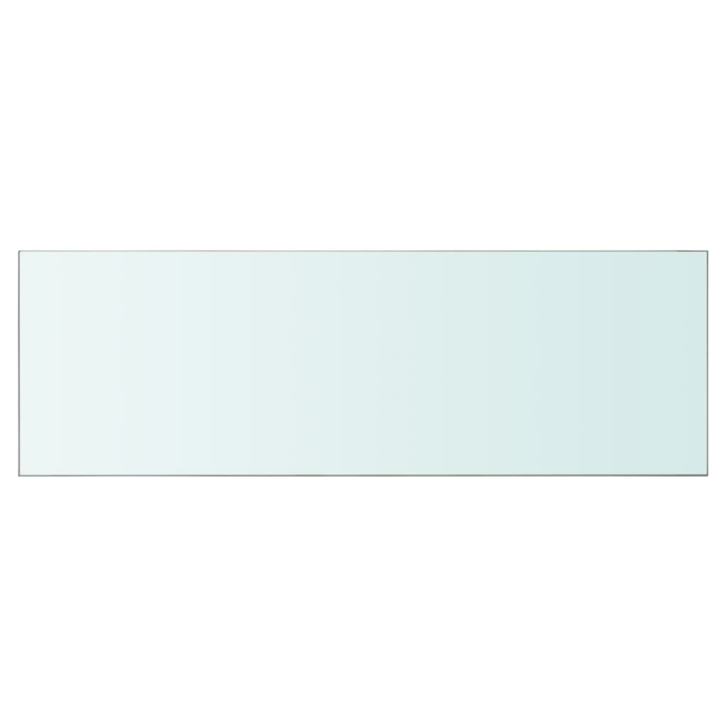 vidaXL Lentynos, 2vnt., skaidrios, 90x30cm, stiklo plokštė (243841x2)