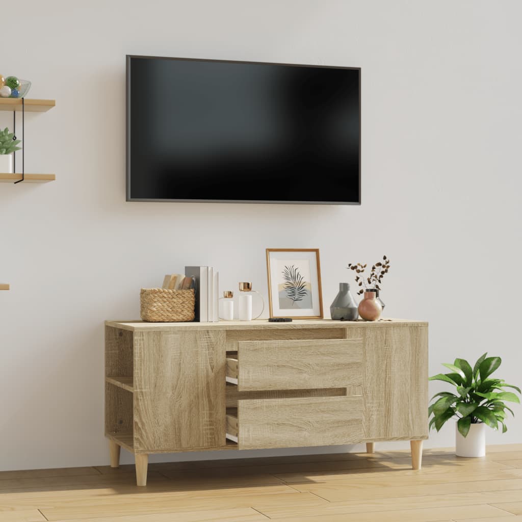 vidaXL Televizoriaus spintelė, ąžuolo, 102x44,5x50cm, apdirbta mediena