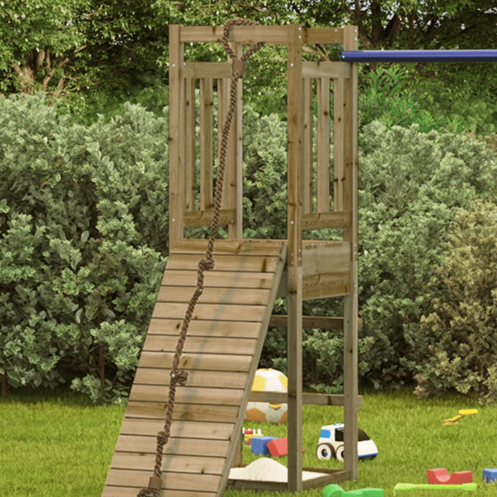 vidaXL Žaidimų bokštas, 53x46,5x169cm, impregnuota pušies mediena