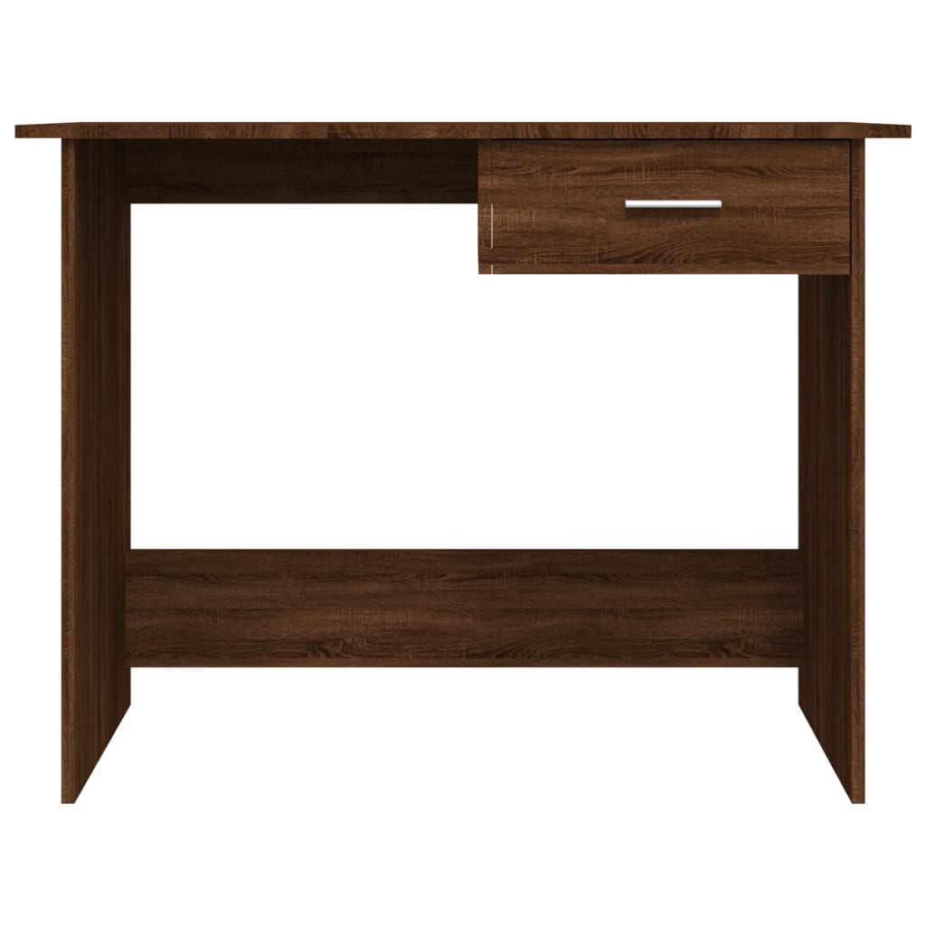vidaXL Rašomasis stalas, rudas ąžuolo, 100x50x76cm, apdirbta mediena