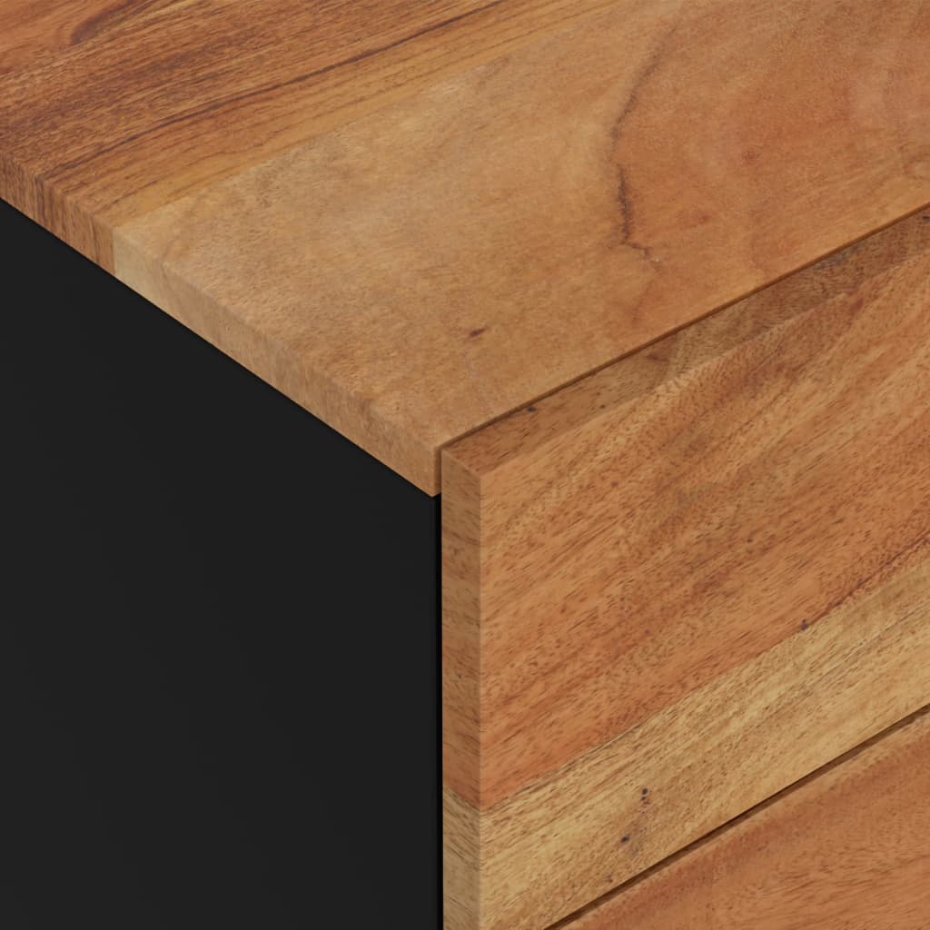 vidaXL Naktinė spintelė, 50x33x62cm, akacija ir apdirbta mediena