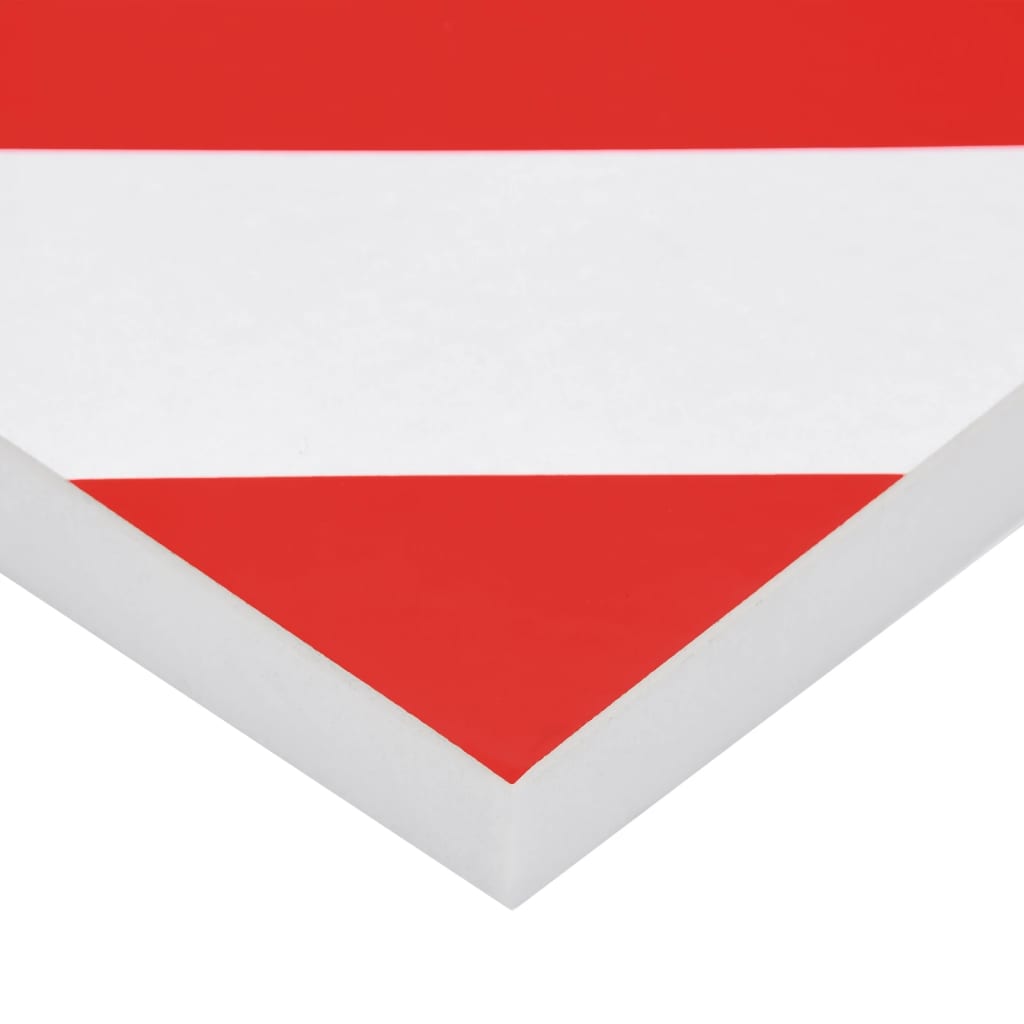 vidaXL Sienų apsaugos, 6vnt., raudonos ir baltos, 50x20x2cm, EVA putos