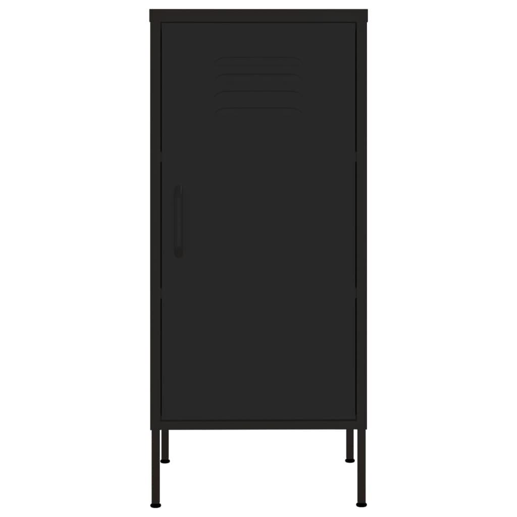 vidaXL Sandėliavimo spintelė, juoda, 42,5x35x101,5cm, plienas