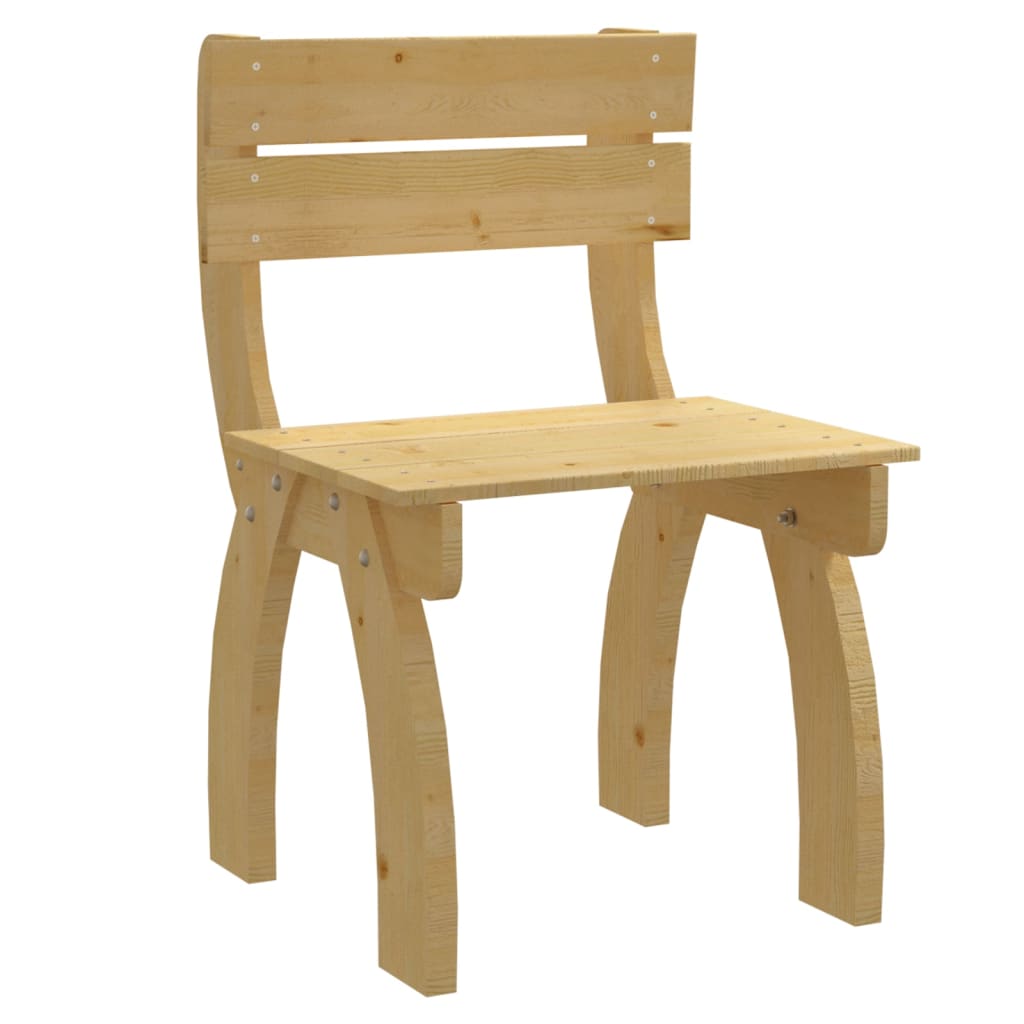 vidaXL Sodo kėdė, impregnuota pušies mediena
