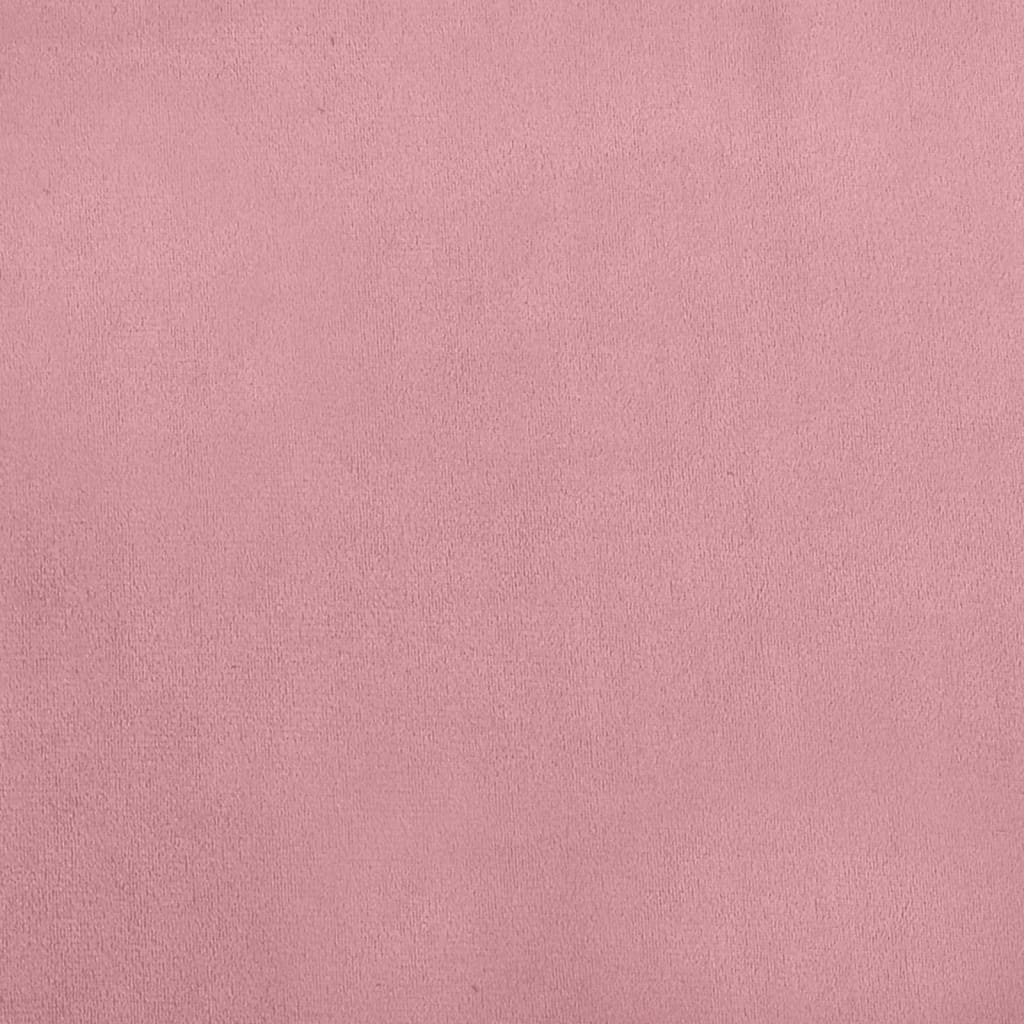 vidaXL Lova šunims, rožinės spalvos, 70x45x26,5cm, aksomas