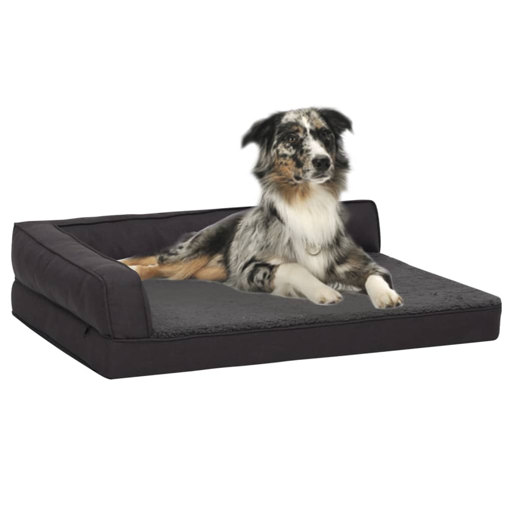 vidaXL Ergonomiška lova šunims, juoda, 60x42cm, multinas