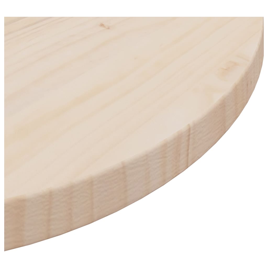 vidaXL Stalviršis, skersmuo 50x2,5cm, pušies medienos masyvas
