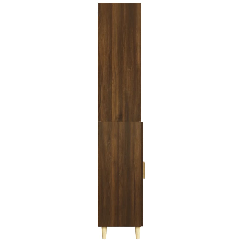 vidaXL Komoda, rudos ąžuolo spalvos, apdirbta mediena