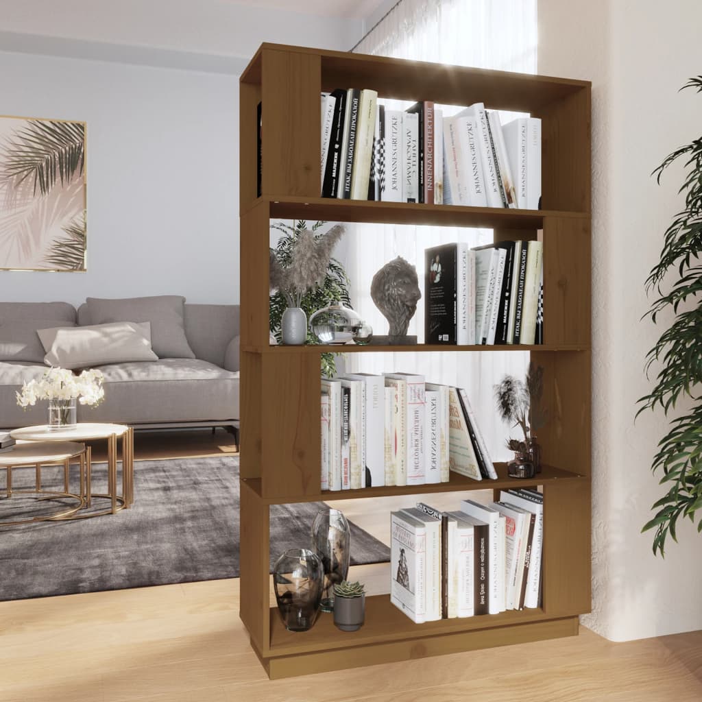 vidaXL Spintelė knygoms/kambario pertvara, ruda, 80x25x132cm, mediena