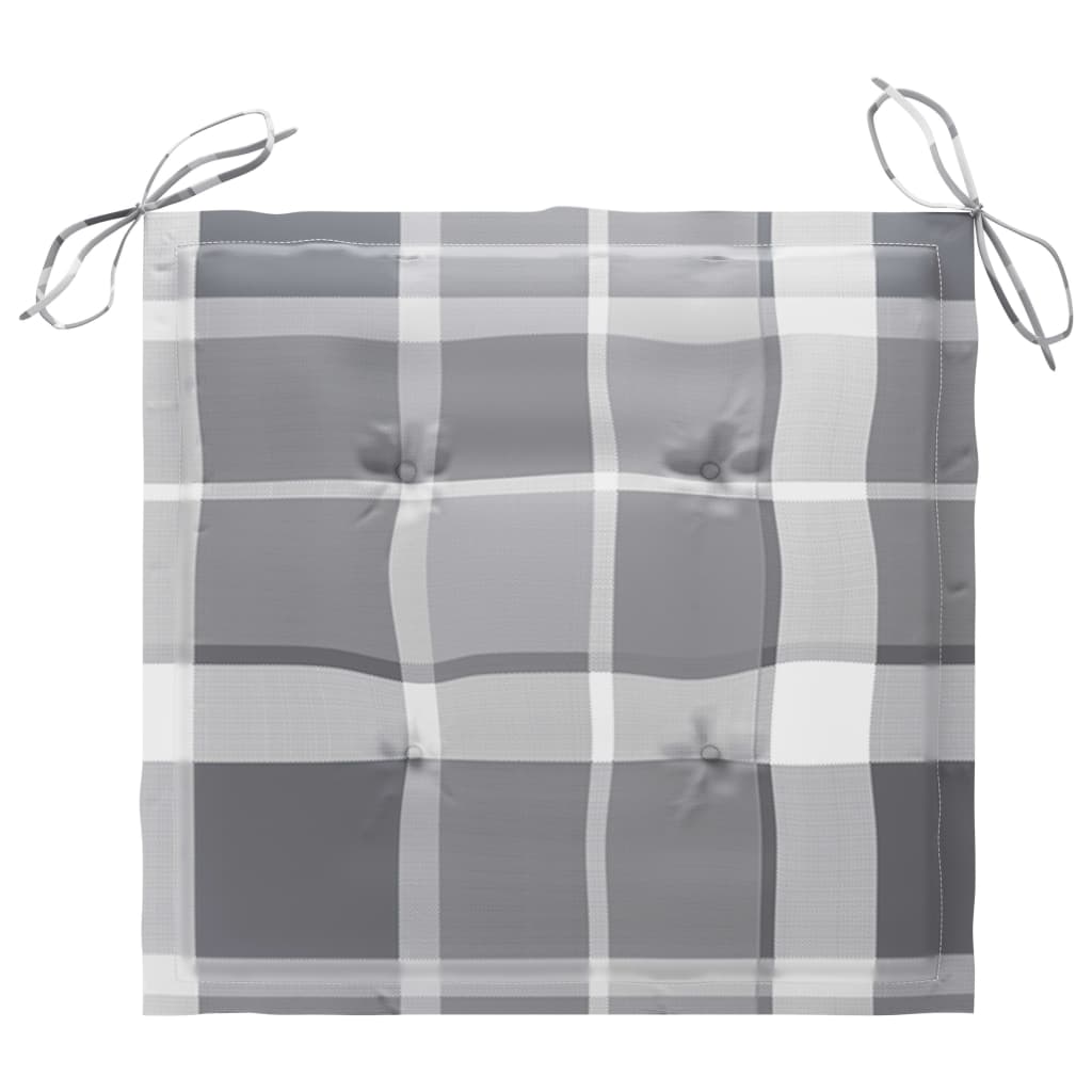 vidaXL Bistro komplektas su languotomis pagalvėmis, 3 dalių, tikmedis