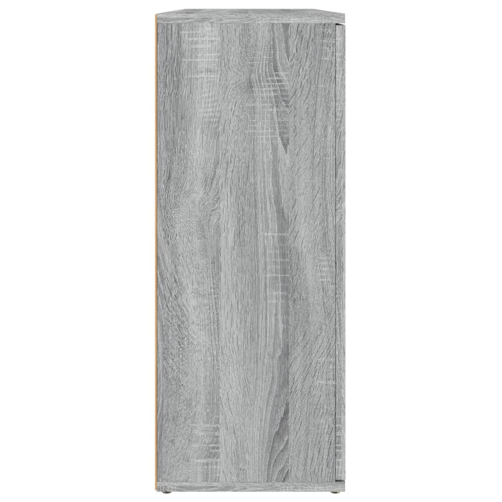 vidaXL Šoninė spintelė, pilka ąžuolo, 91x29,5x75cm, apdirbta mediena