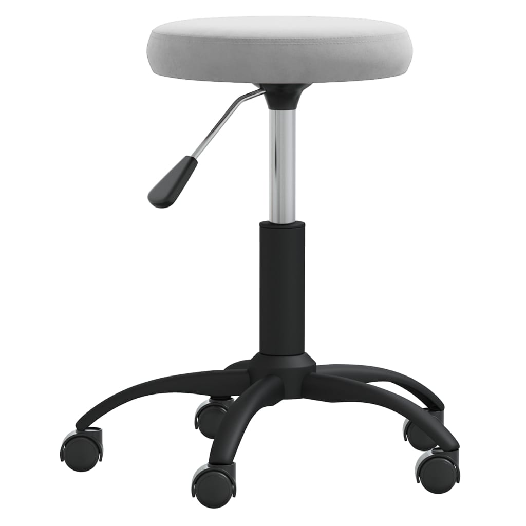 vidaXL Masažuotojo kėdė, šviesiai pilkos spalvos, aksomas (333174)