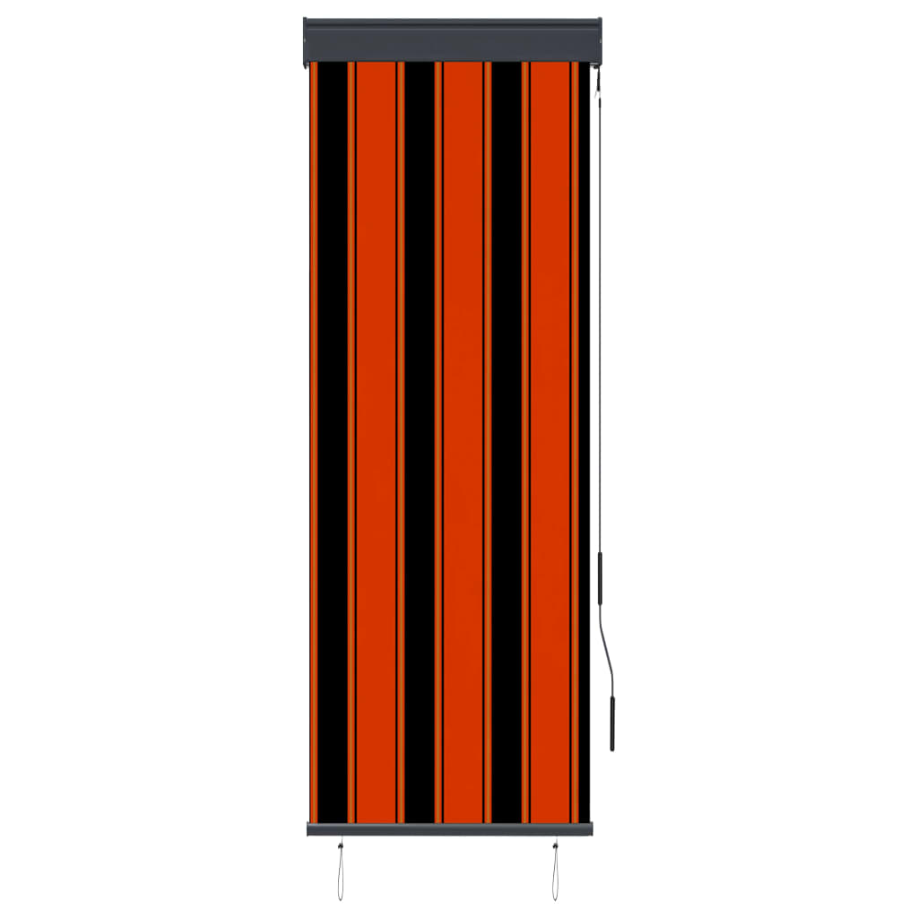 vidaXL Lauko roletas, oranžinės ir rudos spalvų, 60x250cm