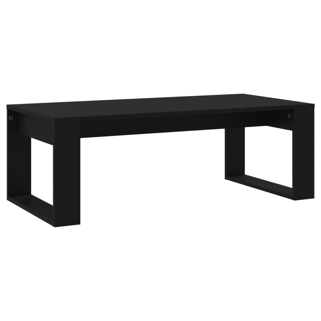 vidaXL Kavos staliukas, juodos spalvos, 102x50x35cm, apdirbta mediena