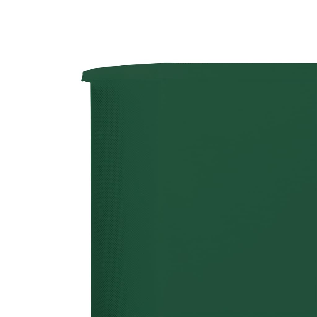 vidaXL Uždanga nuo vėjo, 9 plokštės, žalia, 1200x80cm, audinys