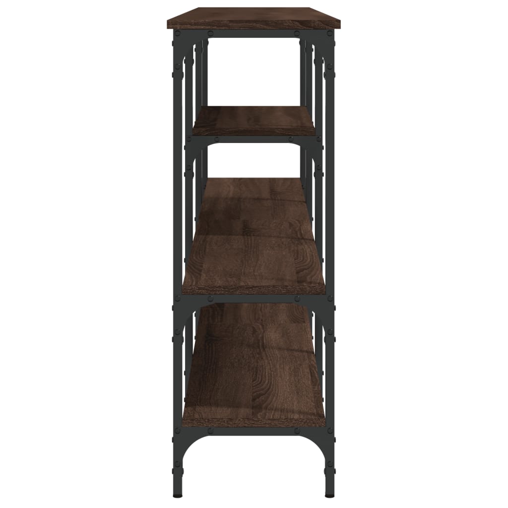 vidaXL Konsolinis staliukas, rudas ąžuolo, 160x29x80cm, mediena