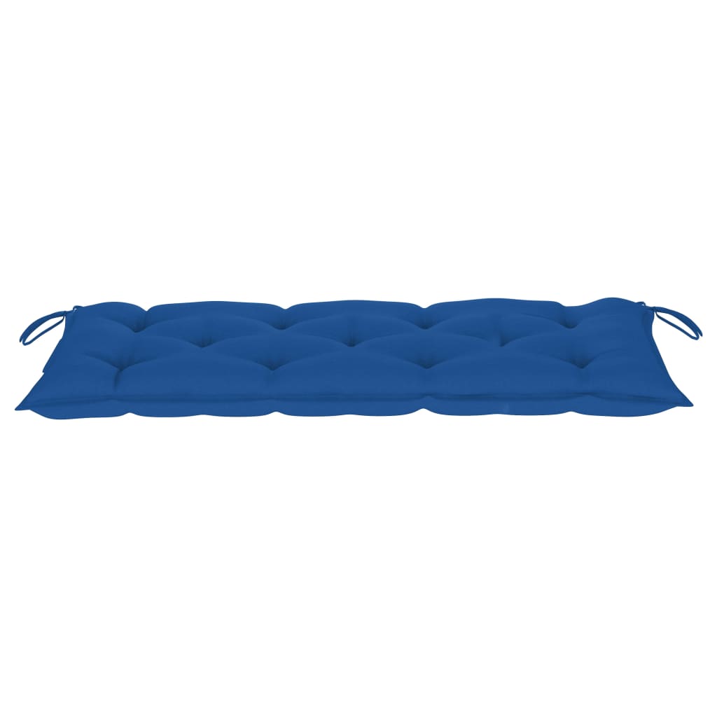 vidaXL Sodo suoliukas su pagalvėle, 120cm, bambukas (41504+314954)