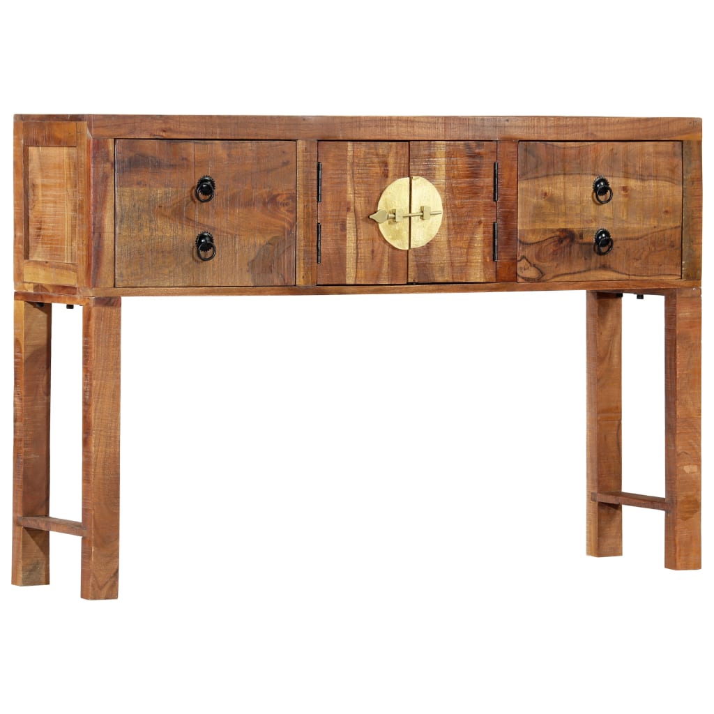 vidaXL Konsolinis staliukas, 120x30x80cm, akacijos medienos masyvas
