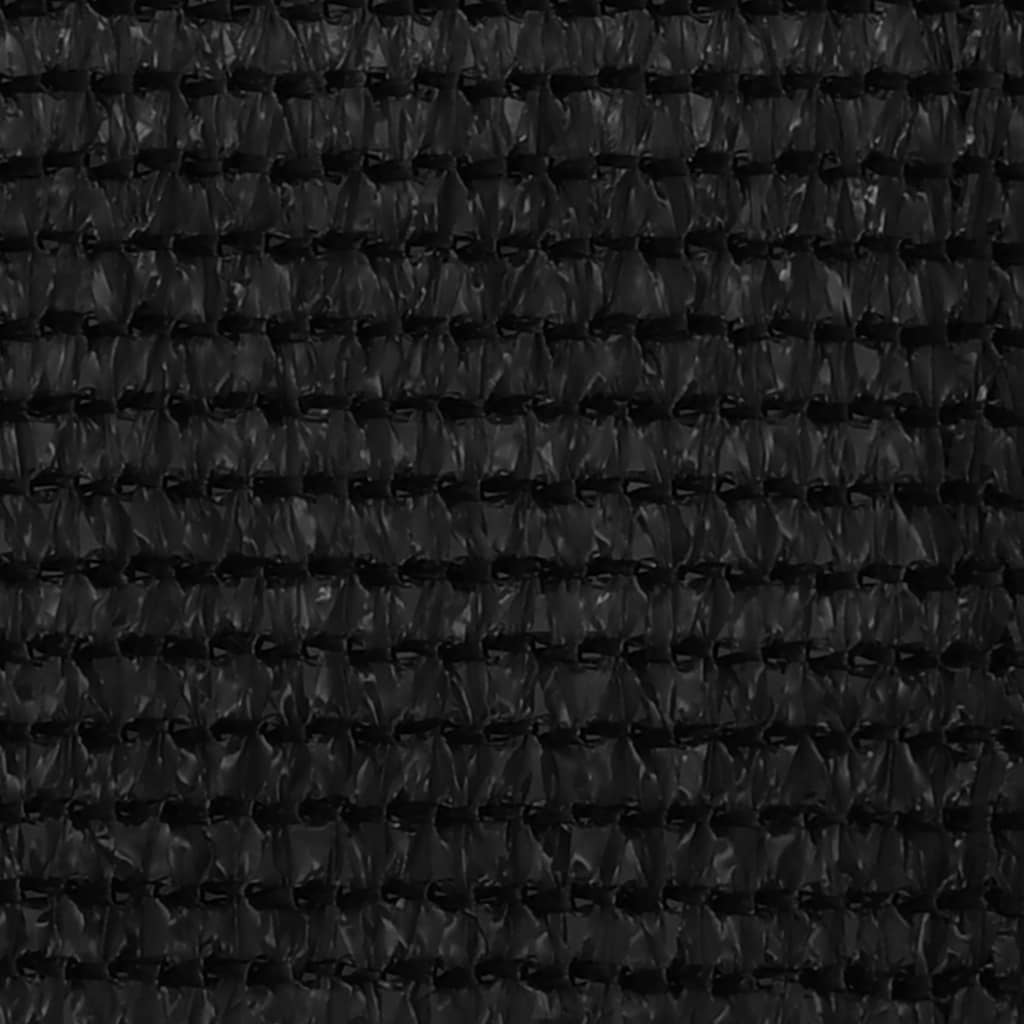 vidaXL Balkono pertvara, juodos spalvos, 120x500cm, HDPE