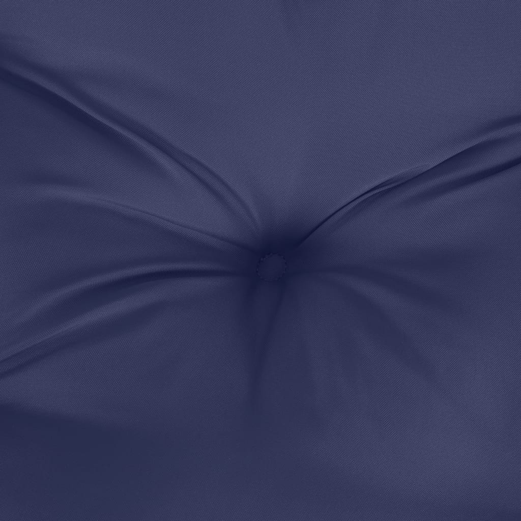 vidaXL Paletės pagalvėlė, tamsiai mėlynos spalvos, 50x50x12cm, audinys