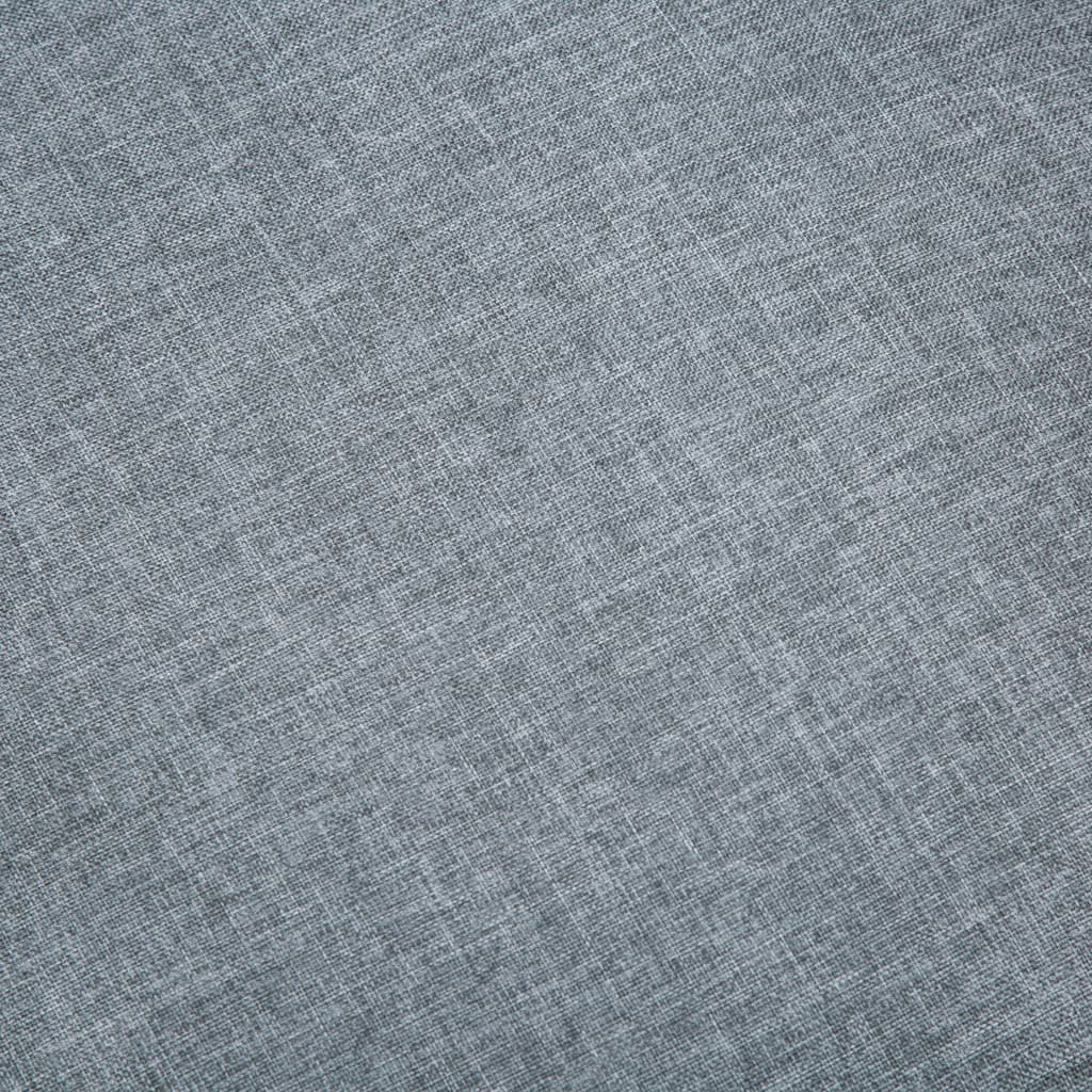 vidaXL Dvivietė sofa, audinys, šviesiai pilkos spalvos