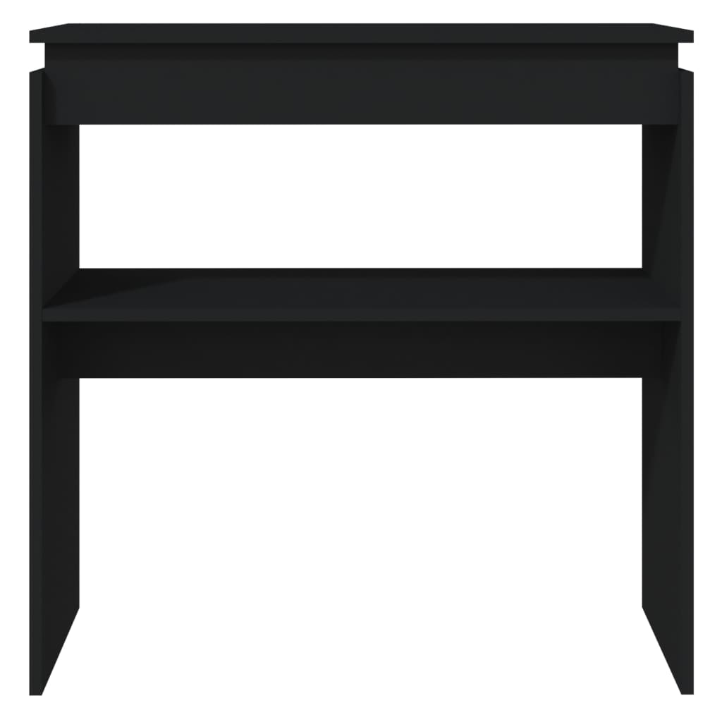 vidaXL Konsolinis staliukas, juodos spalvos, 80x30x80cm, MDP