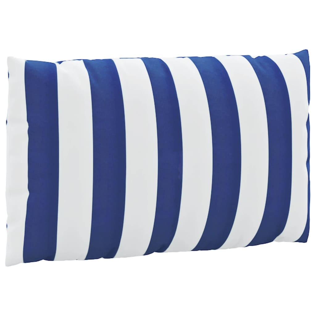 vidaXL Palečių pagalvėlės, 3vnt., mėlynos ir baltos, oksfordo audinys