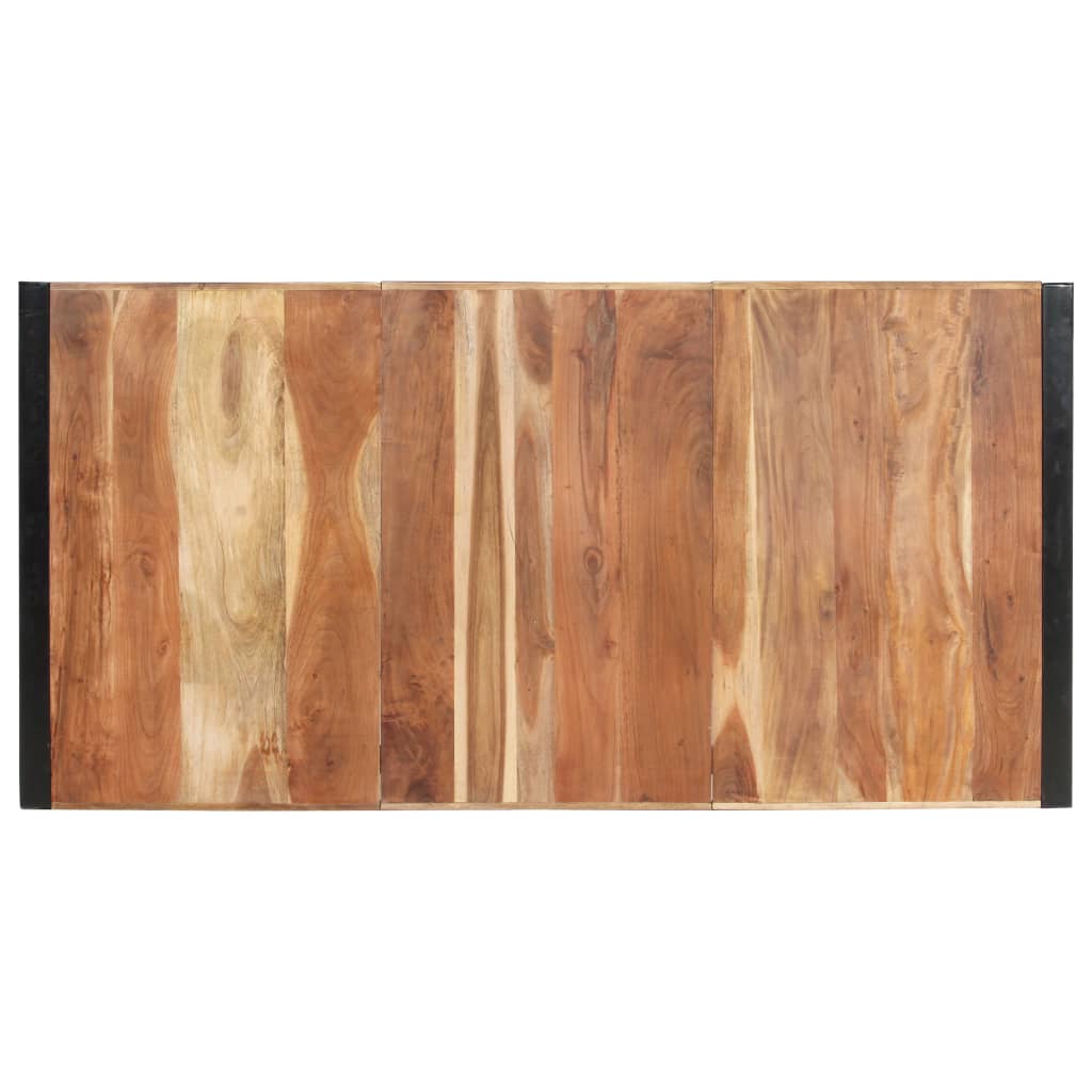 vidaXL Valgomojo stalas, 200x100x75cm, mediena su dalbergijos apdaila