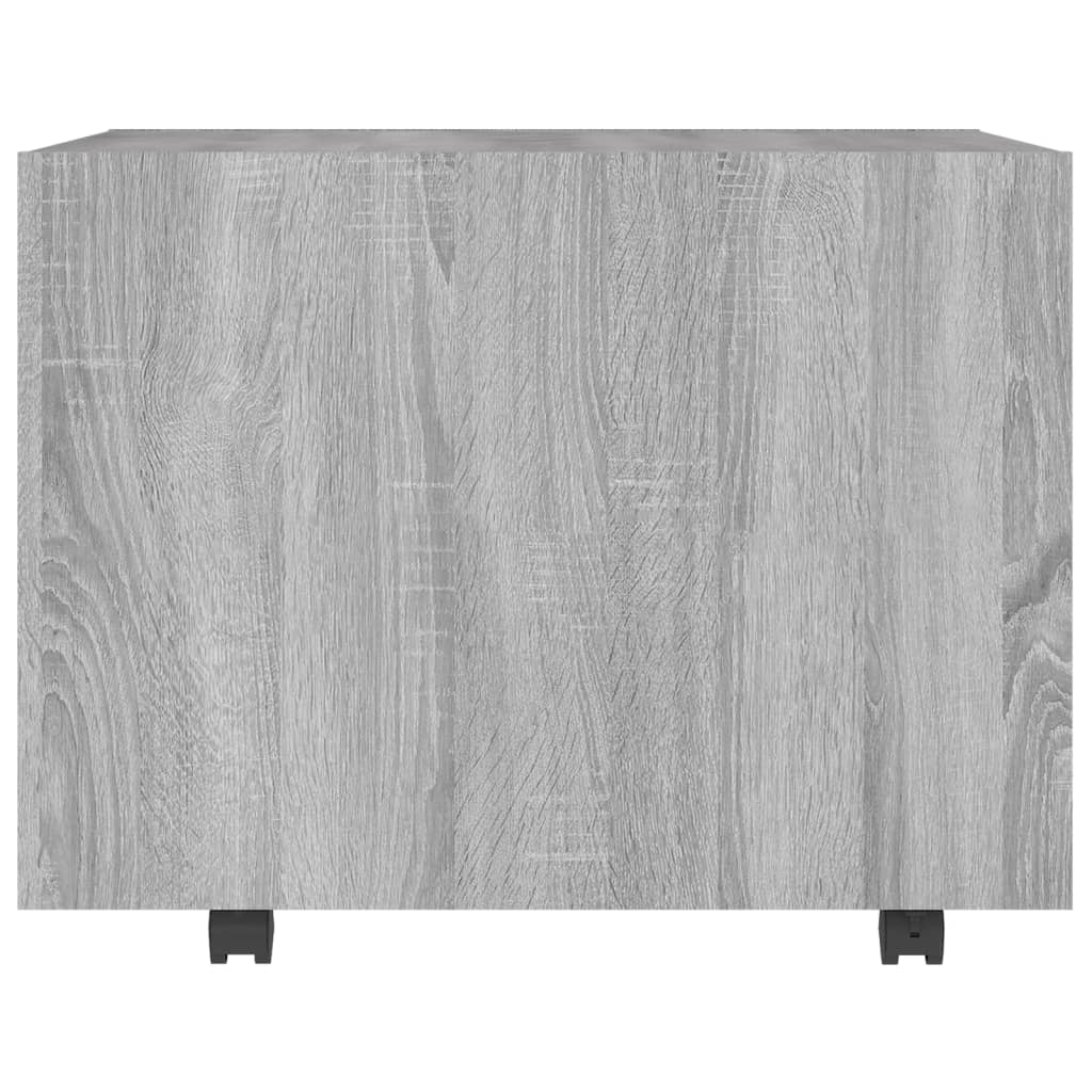 vidaXL Kavos staliukas, pilkas ąžuolo, 55x55x40cm, apdirbta mediena