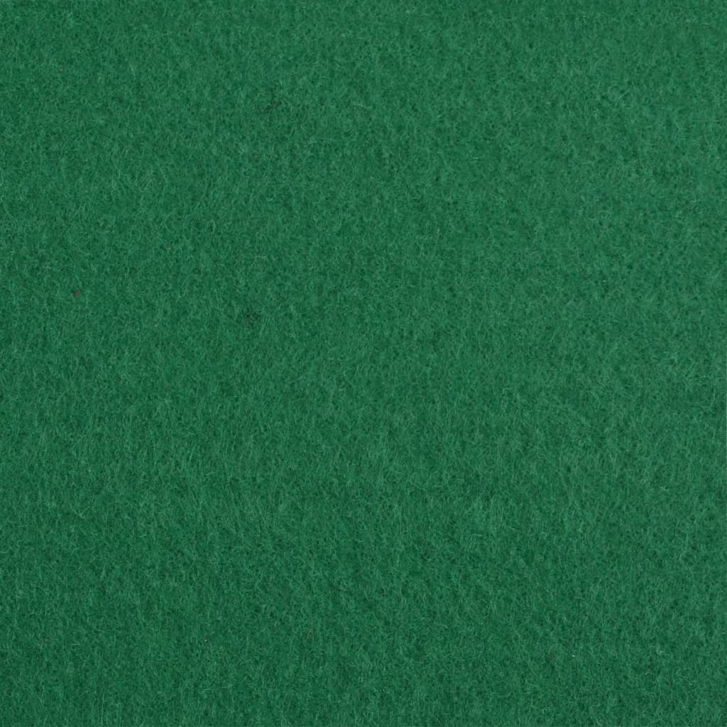 vidaXL Parodų kilimas, žalios spalvos, 1,2x12m, vientisas