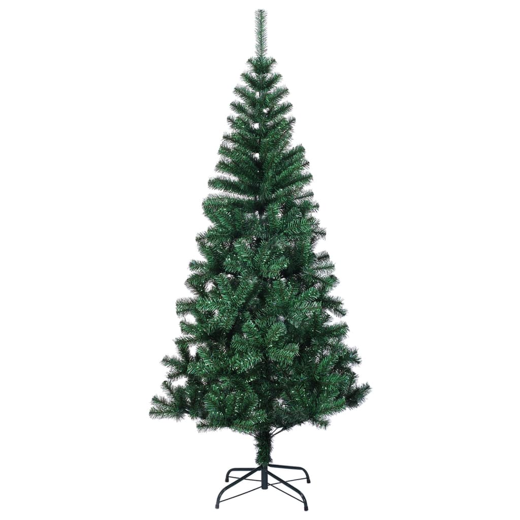 vidaXL Dirbtinė Kalėdų eglutė su spalvotom šakom, žalia, 120cm, PVC