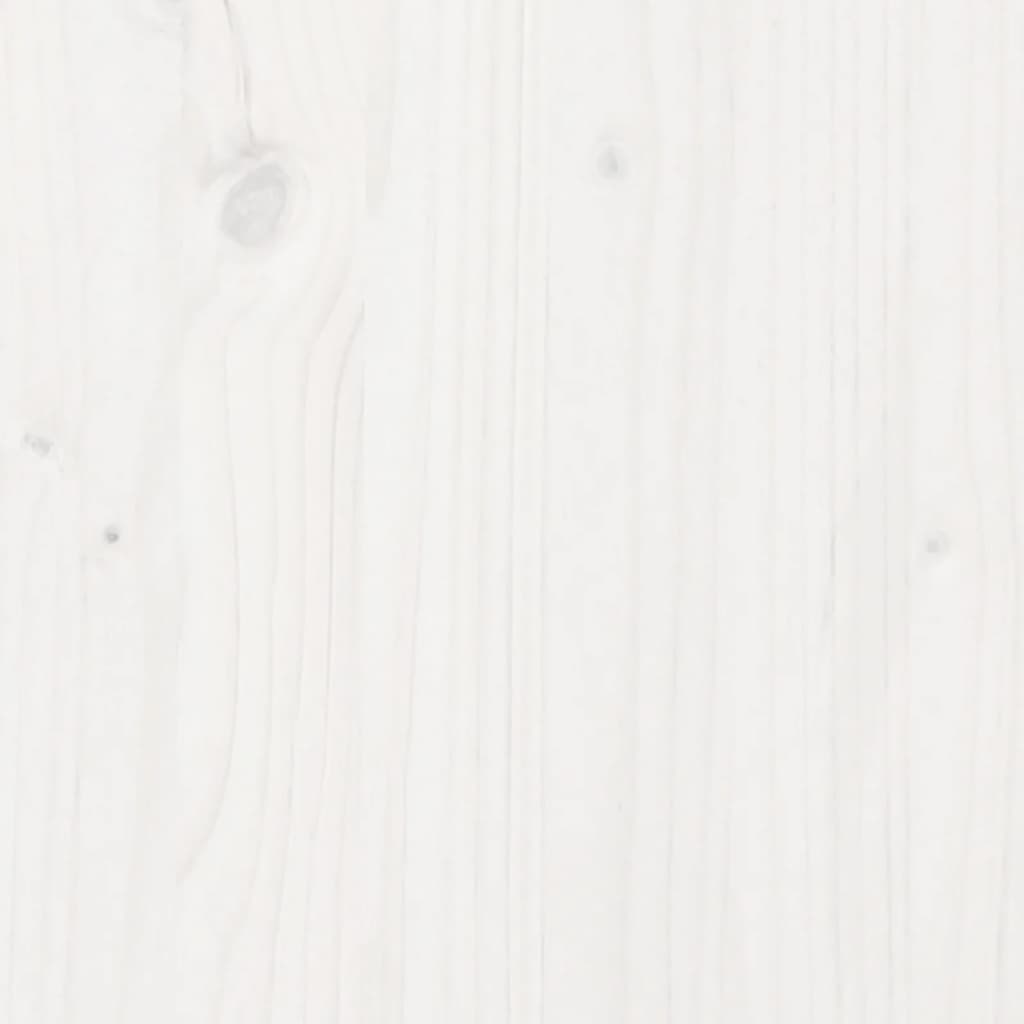 vidaXL Sodinimo stalas su lentynomis, baltas, 82,5x45x81cm, pušis