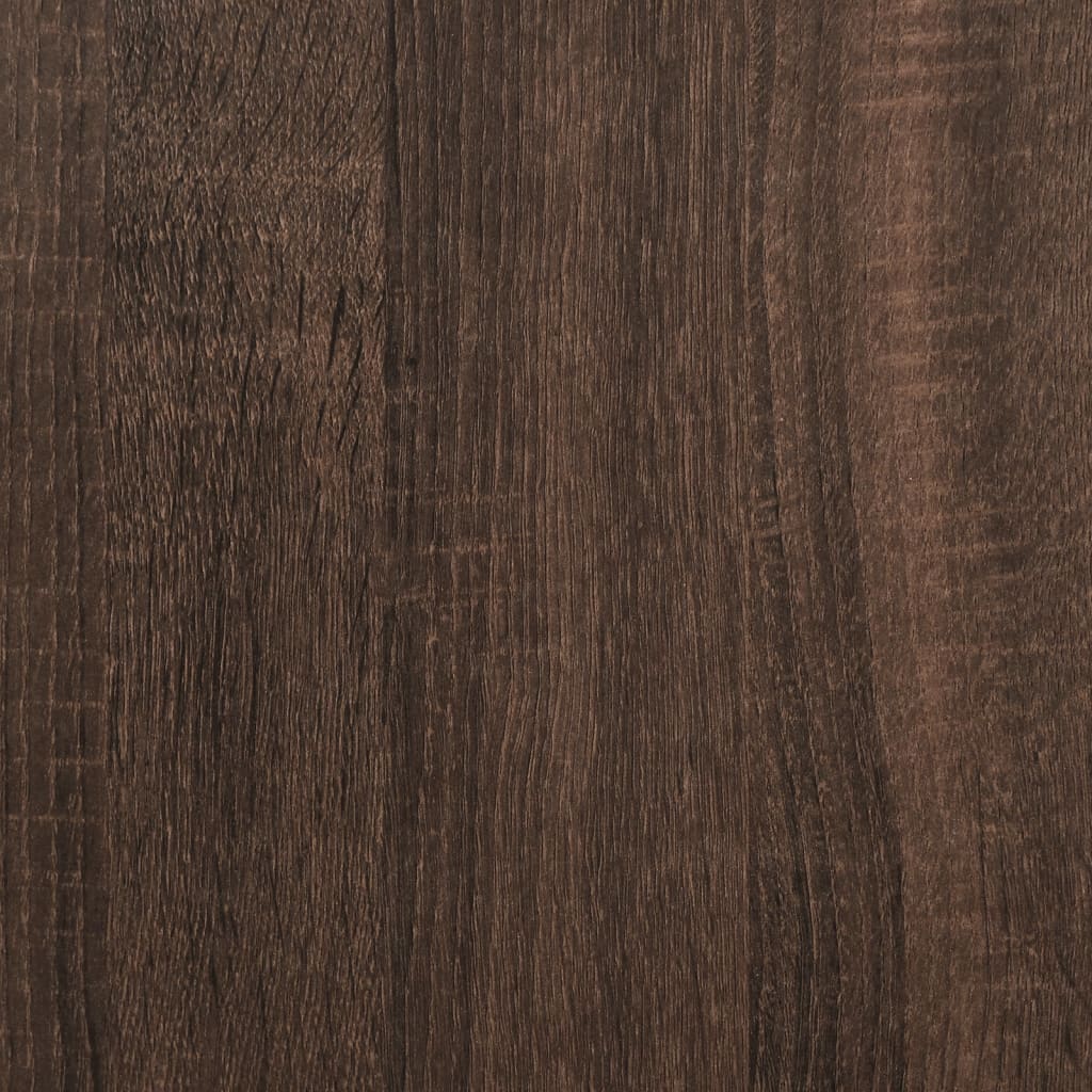 vidaXL Virtuvės vežimėlis, rudas ąžuolo, 60x48x89,5cm, mediena
