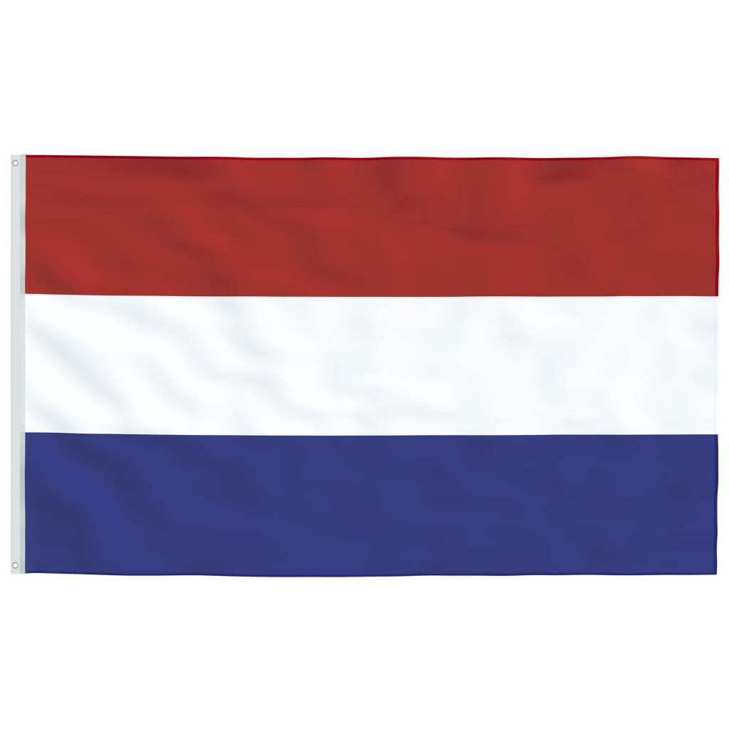 vidaXL Nyderlandų vėliava su stiebu, aliuminis, 5,55m