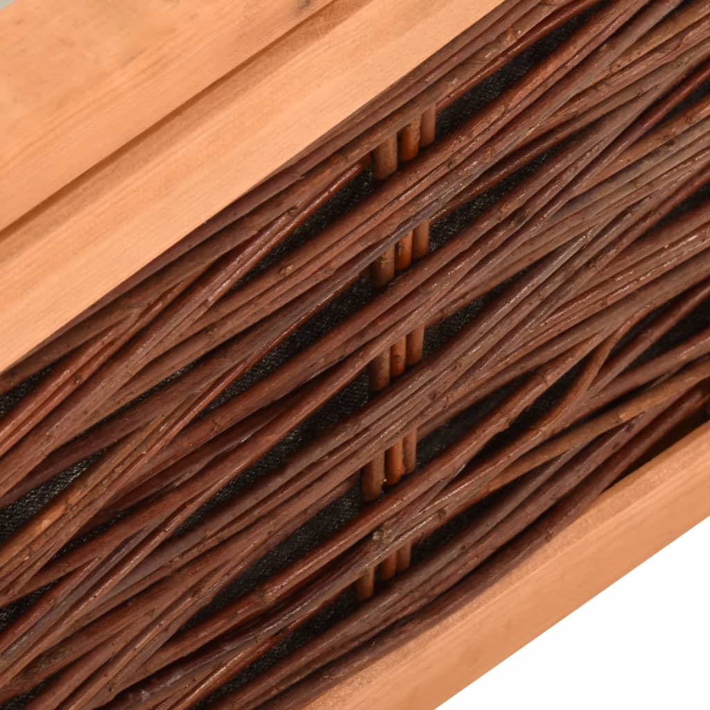 vidaXL Šiltnamis, 60x80x45cm, pušies medienos masyvas ir gluosnis