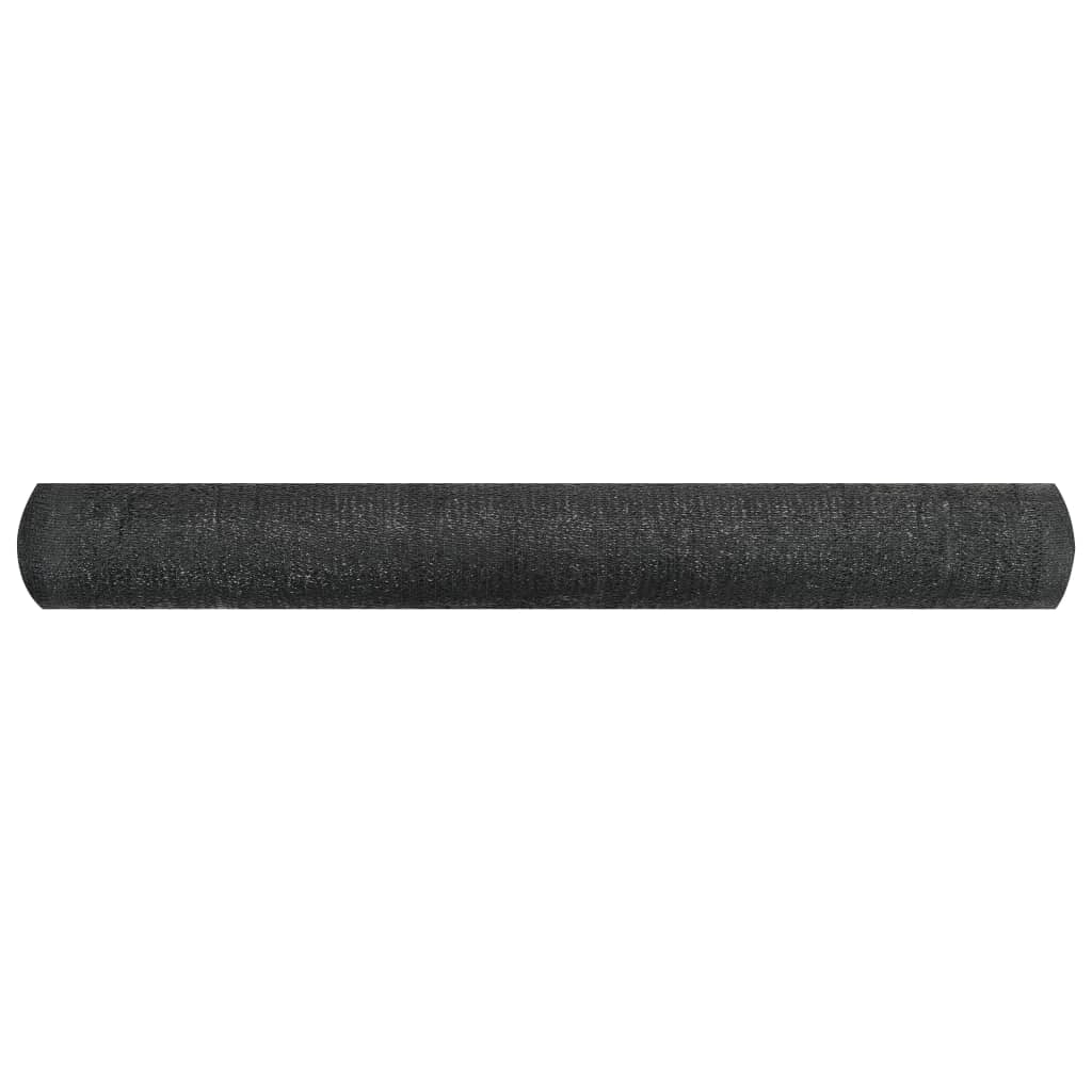 vidaXL Privatumo suteikiantis tinklelis, juodas, 1,2x50m, HDPE