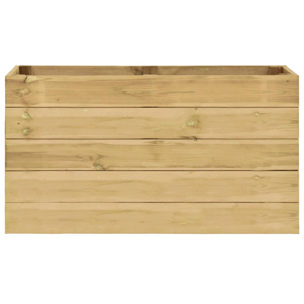 vidaXL Sodo lovelis, 100x50x54cm, impregnuota pušies mediena, aukštas
