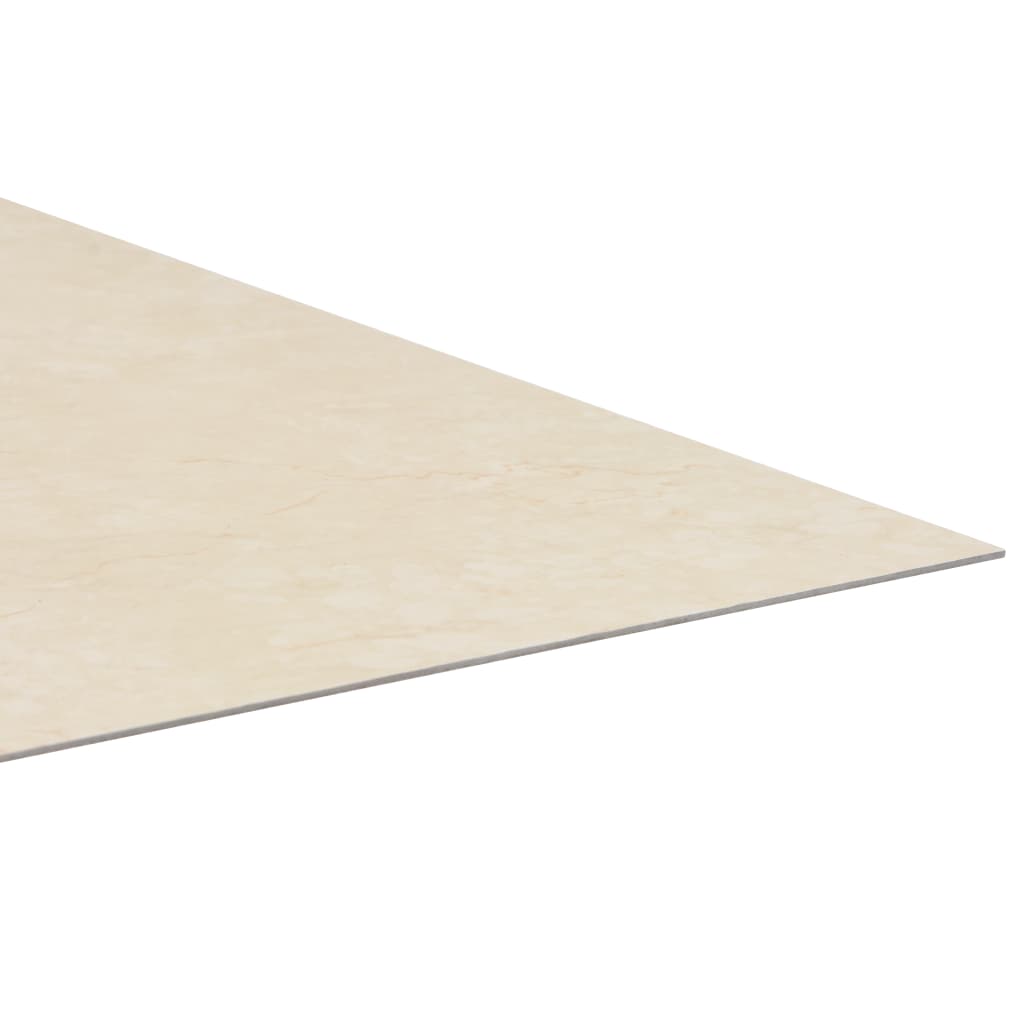vidaXL Grindų plokštės, smėlio spalvos, 5,11 m², PVC, prilipdomos