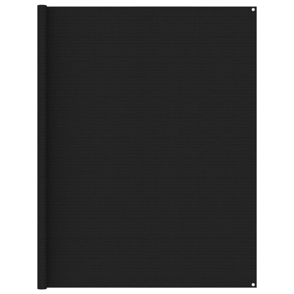 vidaXL Palapinės kilimėlis, juodos spalvos, 250x550cm