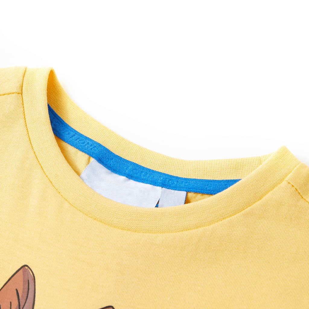 Vaikiški marškinėliai trumpomis rankovėmis, geltoni, 92 dydžio